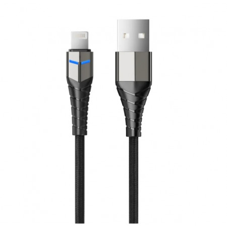 Кабель Lightning 8-pin - USB 2.0 Type-A Accesstyle AL24-F100LED 1 м черный