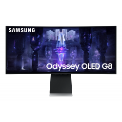 34" Монитор Samsung Odyssey OLED G8 (LS34BG850SIXCI) серебристый