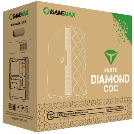 Корпус GameMax Diamond COC WT белый