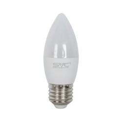 Лампочка SVC LED C35-7W-E27-3000K белый