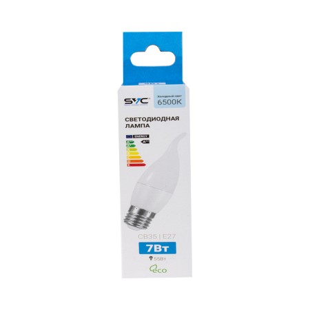 Лампочка SVC LED CB35-7W-E27-6500K белый