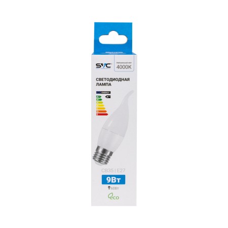 Лампочка SVC LED CB35-9W-E27-4000K белый