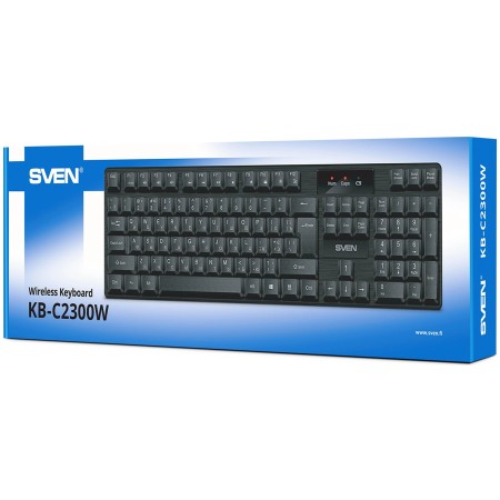 Клавиатура беспроводная SVEN KB-C2300W (SV-021474) чёрный