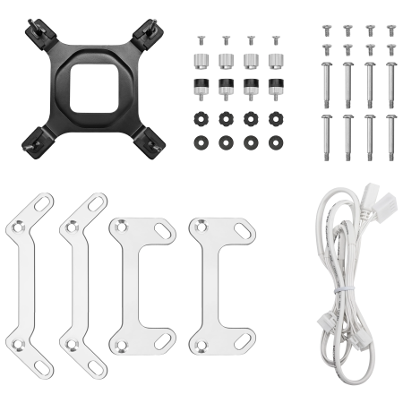 Система водяного охлаждения DEEPCOOL MYSTIQUE 240 WH ARGB (R-LX240-WHDSNMCP-G-1) белый