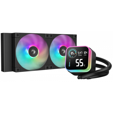 Система водяного охлаждения DEEPCOOL LQ240 (R-LQ240-BKLSMW-G-1) чёрный