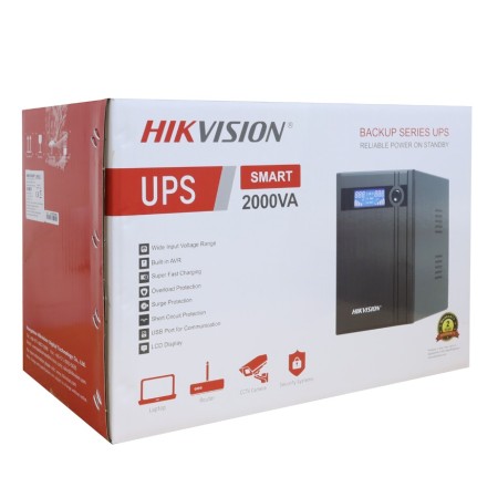 ИБП Hikvision DS-UPS2000 черный (С АККУМУЛЯТОРОМ)