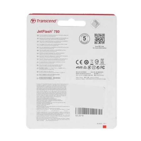 64 ГБ USB Флеш-накопитель Transcend JetFlash 780 (TS64GJF780) черный
