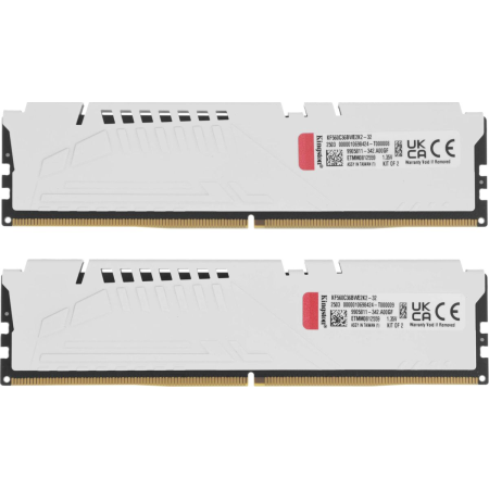 Оперативная память Kingston Fury Beast White Expo (KF560C36BWE2K2-32) 32 ГБ белый