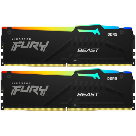 Оперативная память Kingston Fury Beast (KF560C36BBE2AK2-32) 32 ГБ чёрный
