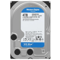 4 ТБ Жесткий диск Western Digital Blue (WD40EZAX) серый