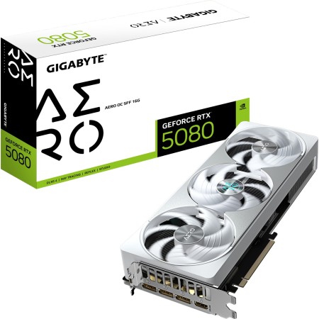 Видеокарта GIGABYTE GeForce RTX 5080 AERO OC SFF (GV-N5080AERO OC-16GD) 16 Гб белый