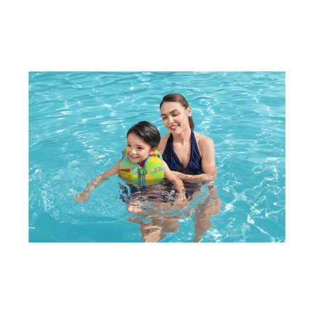 Жилет для плавания Aquastar BESTWAY (32176) зелёный/розовый