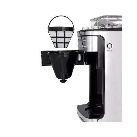 Кофемашина капельная Kitfort КТ-705 стальной/чёрный