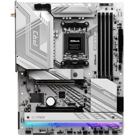 Материнская плата ASRock X870 Pro RS WiFi белый
