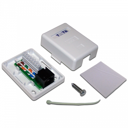 Информационная розетка Lanmaster TWT-SM1-45/6-WH белый