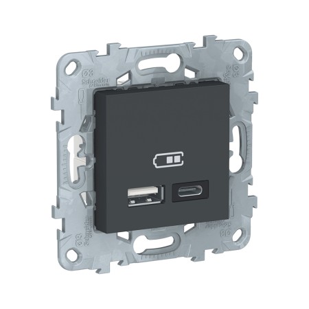 Розетка встраиваемая Schneider Electric New Unica (NU501854) серый
