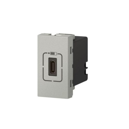 Розетка встраиваемая Legrand Mosaic (079389) серебристый