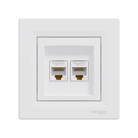 Информационная розетка Schneider Electric Asfora (EPH4400121) белый