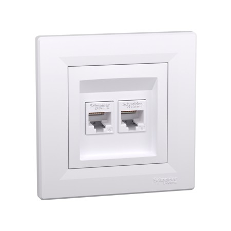 Информационная розетка Schneider Electric Asfora (EPH4800121) белый