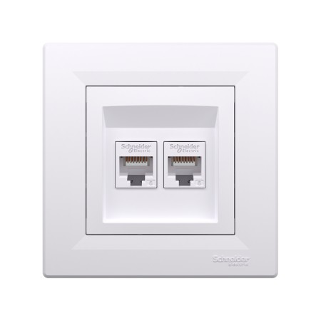 Информационная розетка Schneider Electric Asfora (EPH4800121) белый