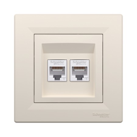 Информационная розетка Schneider Electric Asfora (EPH4800123) бежевый