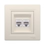 Информационная розетка Schneider Electric Asfora (EPH4800123) бежевый