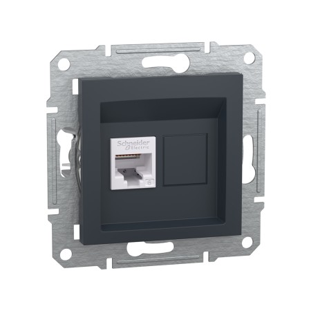 Информационная розетка Schneider Electric Asfora (EPH4700171) темно-синий