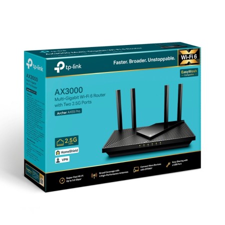 Wi-Fi роутер TP-Link Archer AX55 Pro черный
