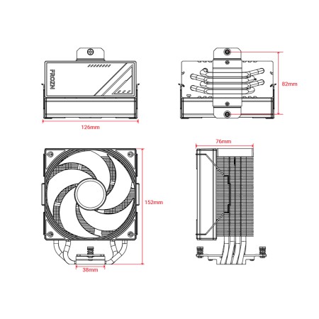 Кулер ID-COOLING FROZN A410 SE ARGB (FROZN A410 SE ARGB) черный