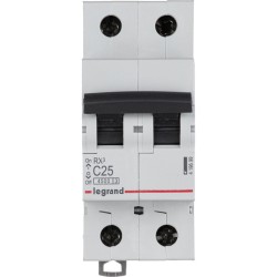 Автоматический выключатель Legrand RX3 2P C25 (419699)