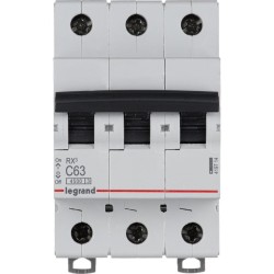 Автоматический выключатель Legrand RX3 3P C63 (419714)