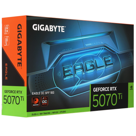 Видеокарта Gigabyte GeForce RTX 5070 Ti EAGLE OC SFF (GV-N507TEAGLE OC-16GD) 16 Гб черный