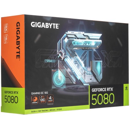 Видеокарта GIGABYTE GeForce RTX 5080 GAMING OC (GV-N5080GAMING OC-16GD) 16 Гб черный