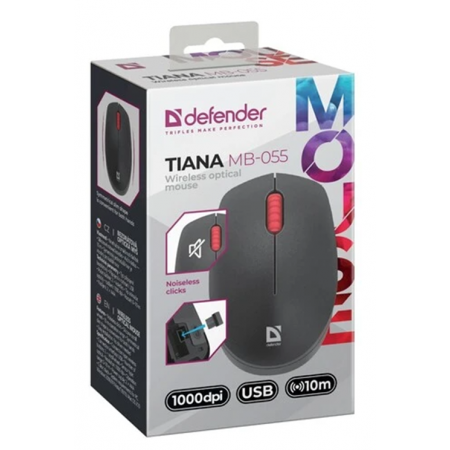 Мышь беспроводная Defender Tiana MB-055 (52055) черный