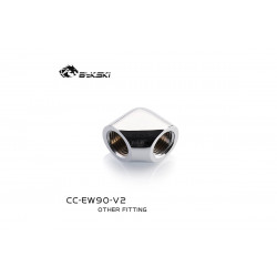 Фитинг Bykski CC-EW90-V2 серебристый