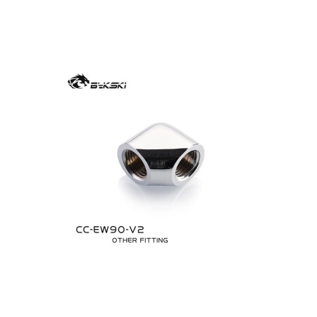 Фитинг Bykski CC-EW90-V2 серебристый