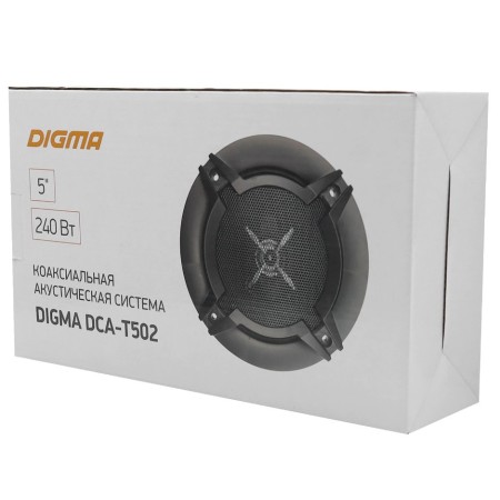 Колонки автомобильные Digma DCA-T502 Черный