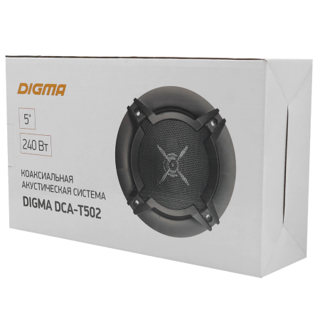 Колонки автомобильные Digma DCA-T502 Черный