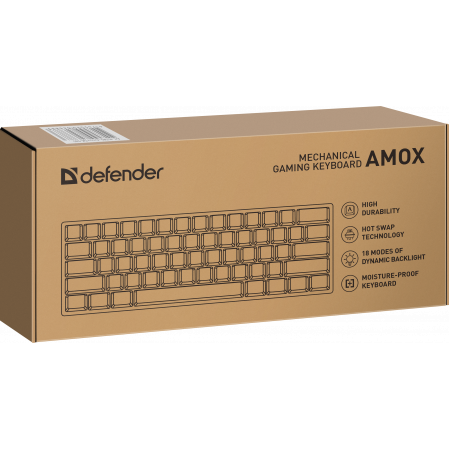 Клавиатура проводная Defender Amox GK-585 (45585) белый