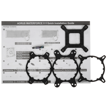 Система водяного охлаждения GIGABYTE AORUS WATERFORCE X II 240 (9JAWTX2240-00-10) черный
