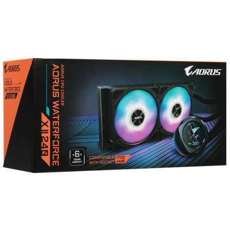 Система водяного охлаждения GIGABYTE AORUS WATERFORCE X II 240 (9JAWTX2240-00-10) черный