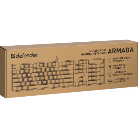 Клавиатура проводная Defender Armada GK-004 (45004) чёрный