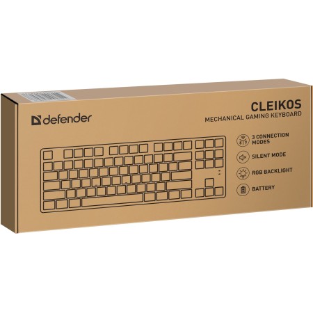 Клавиатура проводная + беспроводная Defender Cleikos GK-135 (45135) чёрный