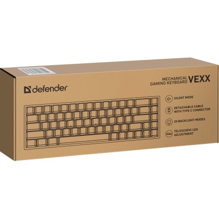 Клавиатура проводная Defender Vexx Pro GK-084 (45084) зелёный