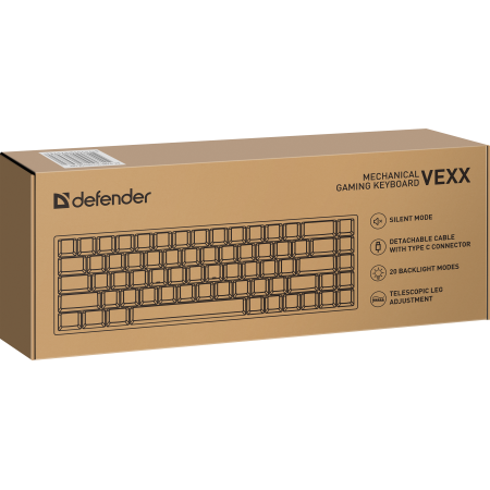Клавиатура проводная Defender Vexx Pro GK-084 (45084) зелёный