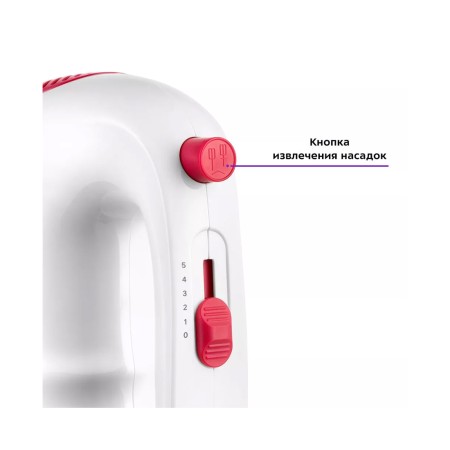 Проводной миксер Kitfort КТ-3445 Белый/красный
