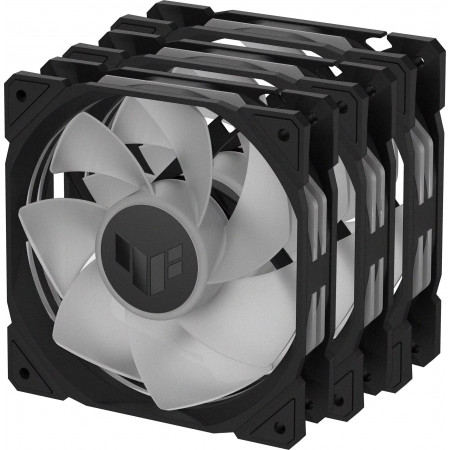 Комплект вентиляторов ASUS TUF GAMING TR120 ARGB REVERSE BLACK 3IN1 (TUF GAMING TR120 ARGB REVERSE BLACK) 3шт черный