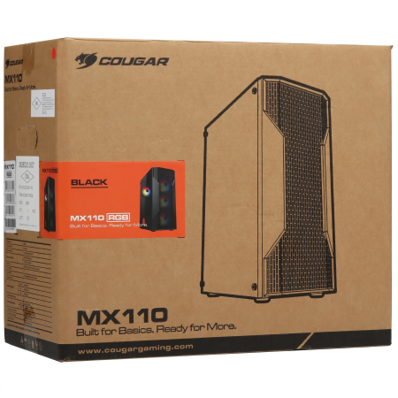 Корпус Cougar MX110 RGB (382BD20.0001) черный