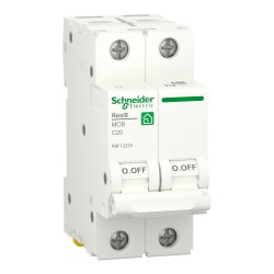 Автоматический выключатель Schneider Electric Resi9 2P C20 (R9F12220)