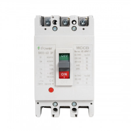 Автоматический выключатель iPower ВА55-63 (AM1-63L) 16 A белый